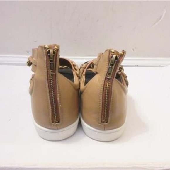 A7EIJE TAN LEATHER W/SILVER HARDWARE SANDAL 6 - Picture 3 of 4